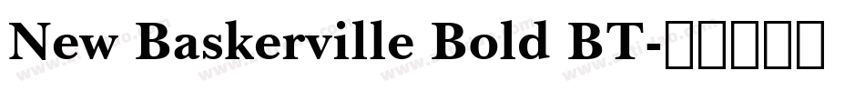 New Baskerville Bold BT字体转换